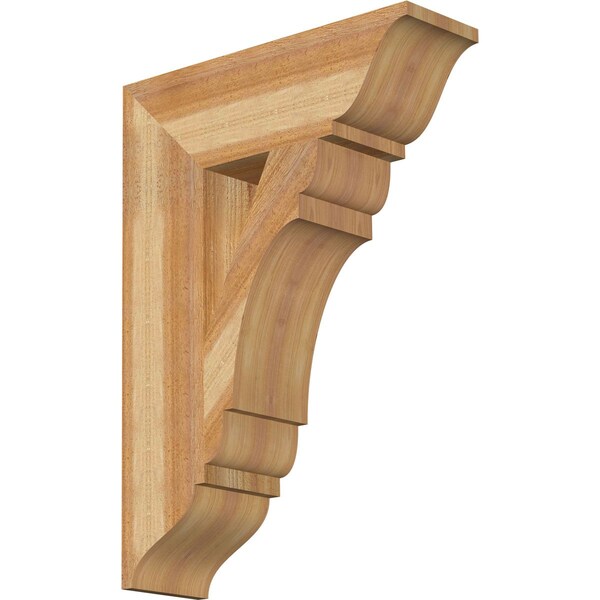 Ekena Millwork Olympic Traditional Rough Sawn Bracket, Western Red Cedar, 6"W x 20"D x 28"H BKT06X20X28OLY01RWR - main